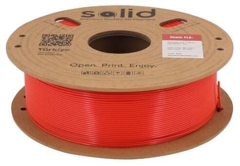 Solid Filament Hyper PLA+ Qırmızı - 1 kq - 2