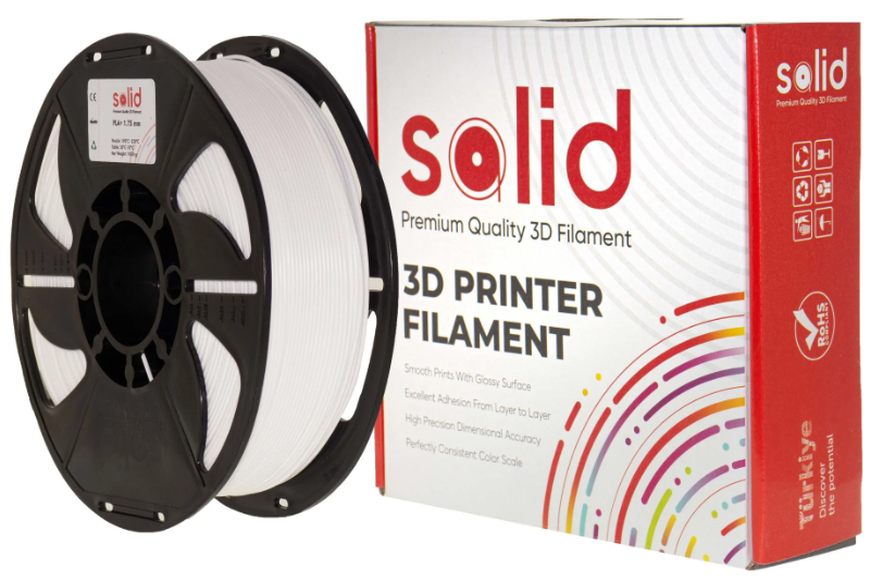 Solid Filament PETG Ağ - 1 kq - 1