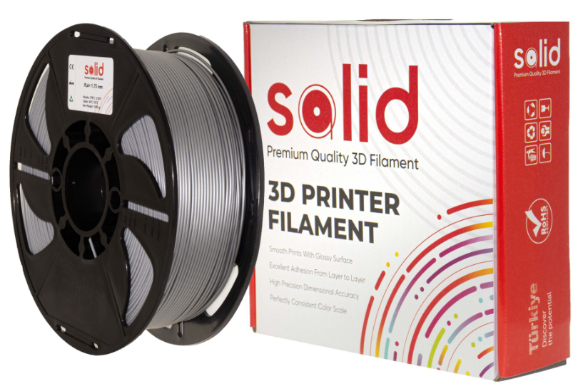 Solid Filament PETG Gümüş - 1 kq - 1