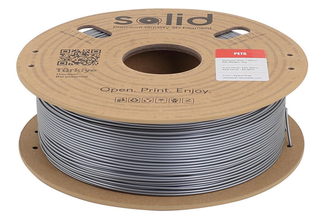 Solid Filament PETG Kosmik Boz - 1 kq - 2