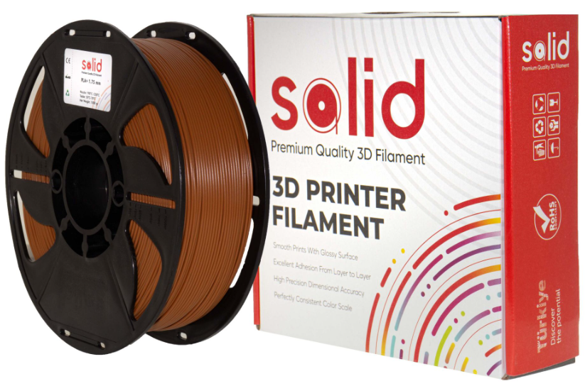 Solid Filament PETG Qəhvəyi - 1 kq - 1