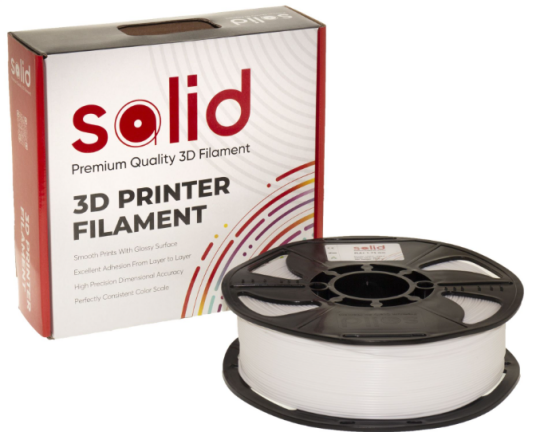 Solid Filament PLA Plus Ağ - 1 kq - 2