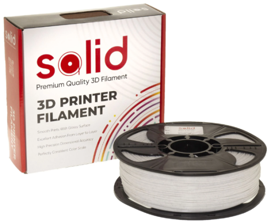Solid Filament PLA Plus Ağ Simli - 1 kq - 2