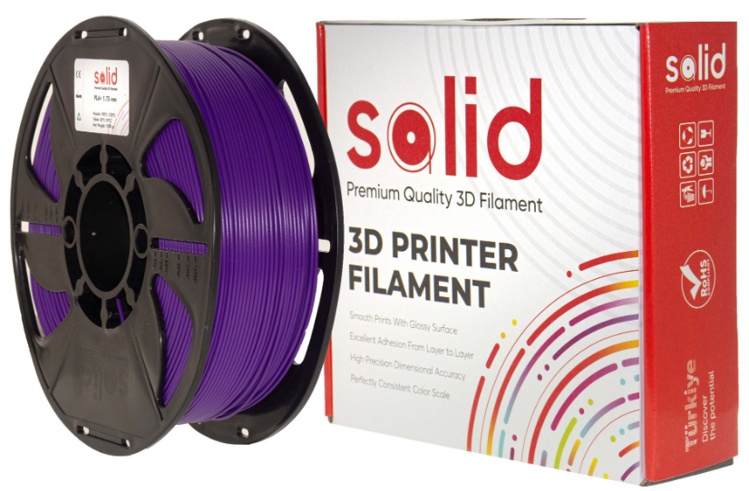 Solid Filament PLA Plus Bənövşəyi - 1 kq - 1