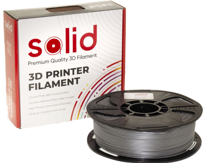 Solid Filament PLA Plus Gümüş Boz - 1 kq - 2