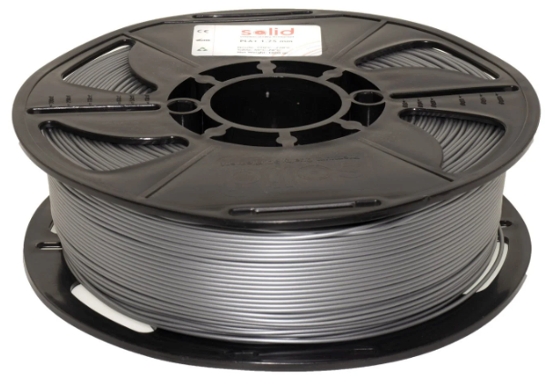 Solid Filament PLA Plus Gümüş Boz - 1 kq - 3