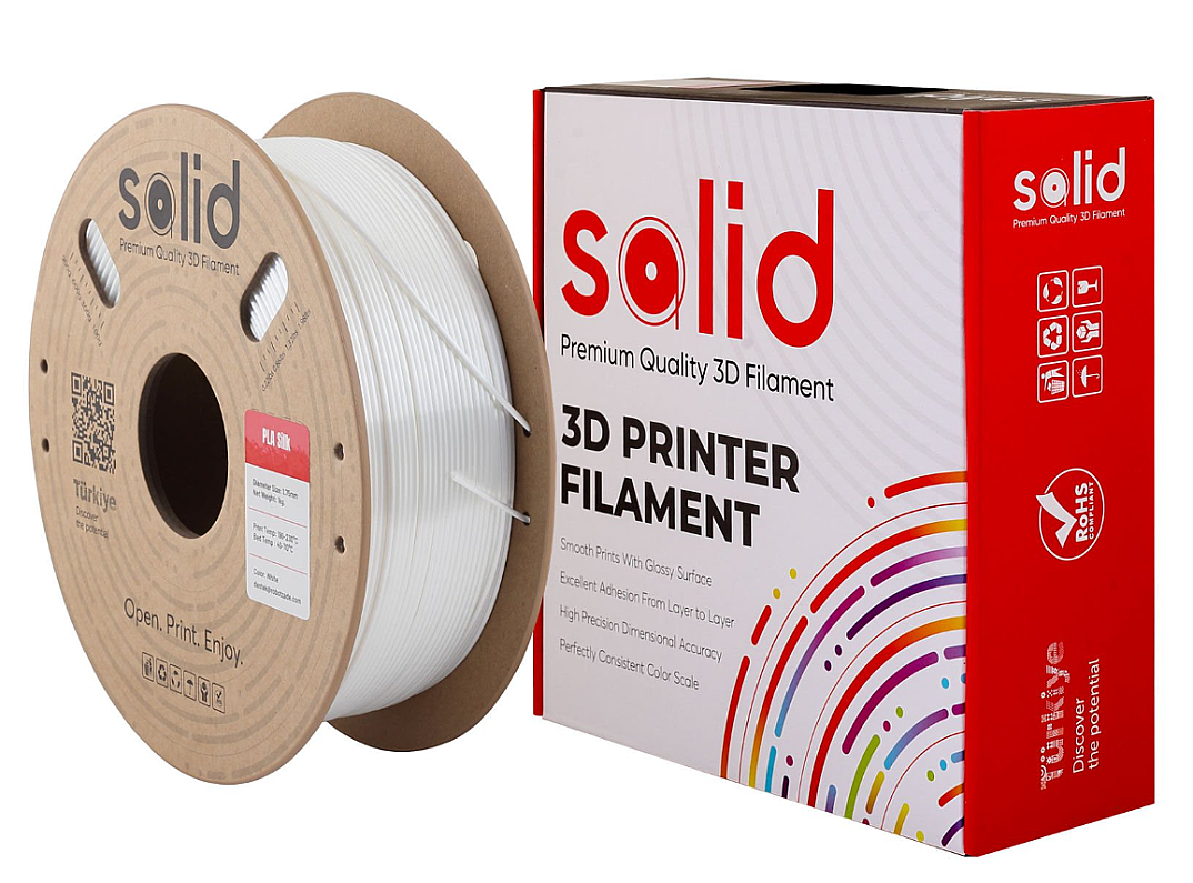 Solid Filament Silk PLA Ağ - 1 kq - 3