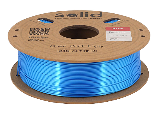 Solid Filament Silk PLA Mavi - 1 kq - 2