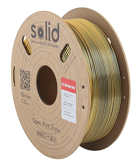 Solid Filament Silk PLA Qara Qızılı - 1 kq