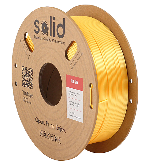 Solid Filament Silk PLA Qızılı - 1 kq