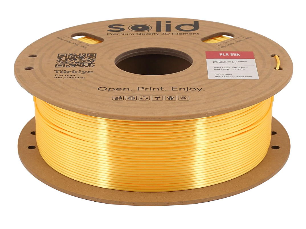 Solid Filament Silk PLA Qızılı - 1 kq - 2