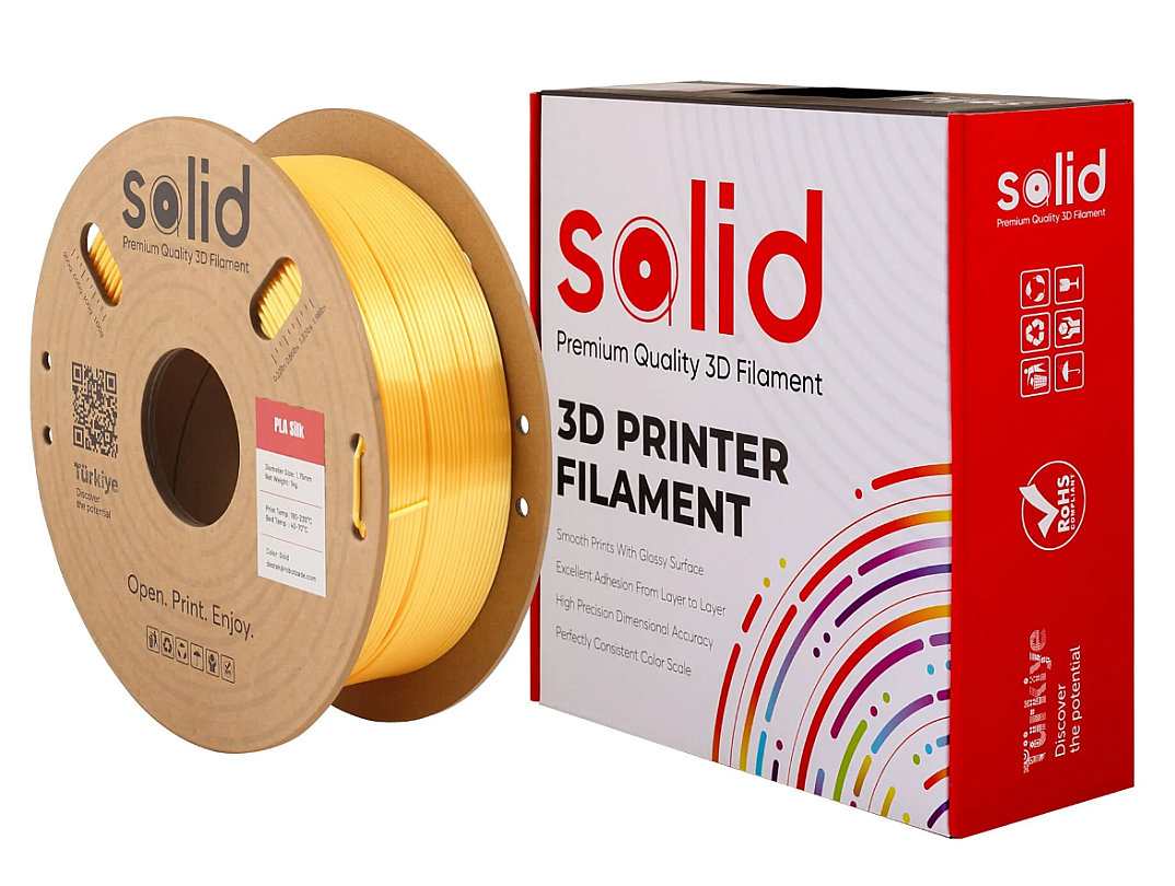 Solid Filament Silk PLA Qızılı - 1 kq - 3