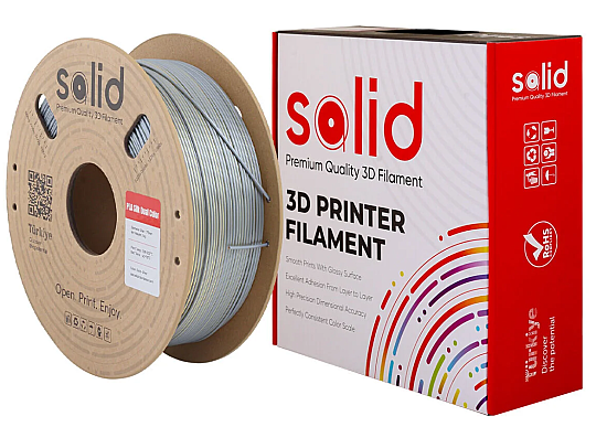 Solid Filament Silk PLA Qızılı Gümüş - 1 kq - 2
