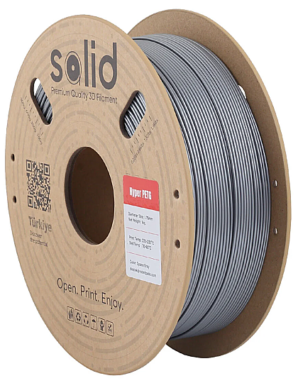 Solid Hyper PETG Filament Kosmik Boz - 1 kq