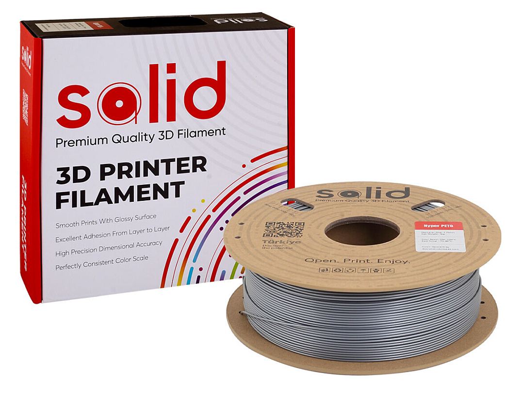 Solid Hyper PETG Filament Kosmik Boz - 1 kq - 3