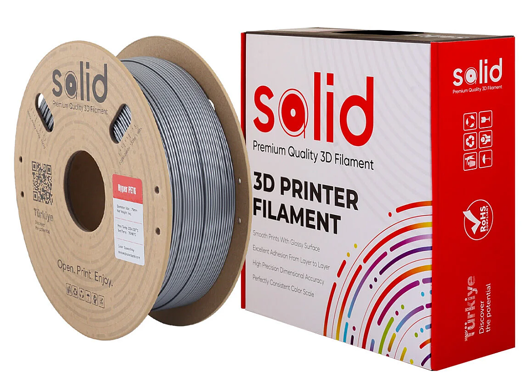 Solid Hyper PETG Filament Kosmik Boz - 1 kq - 4