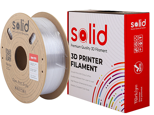 Solid Hyper PETG Filament Şəffaf - 1 kq - 3