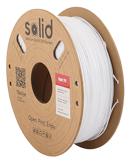 Solid Hyper TPU Filament Ağ - 1 kq