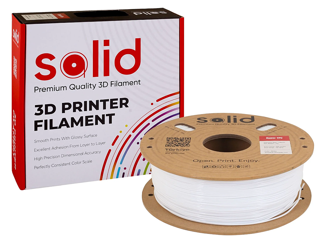 Solid Hyper TPU Filament Ağ - 1 kq - 3