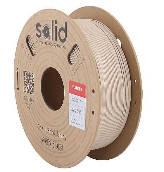 Solid PLA Matte Filament Bej - 1 kq - 1