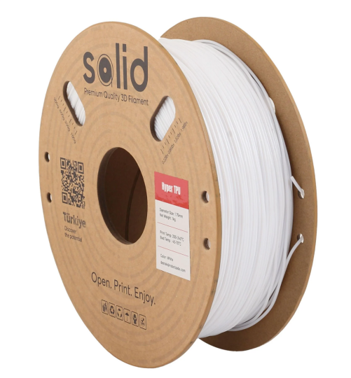 Solid TPU 95A Filament Ağ - 1 kq