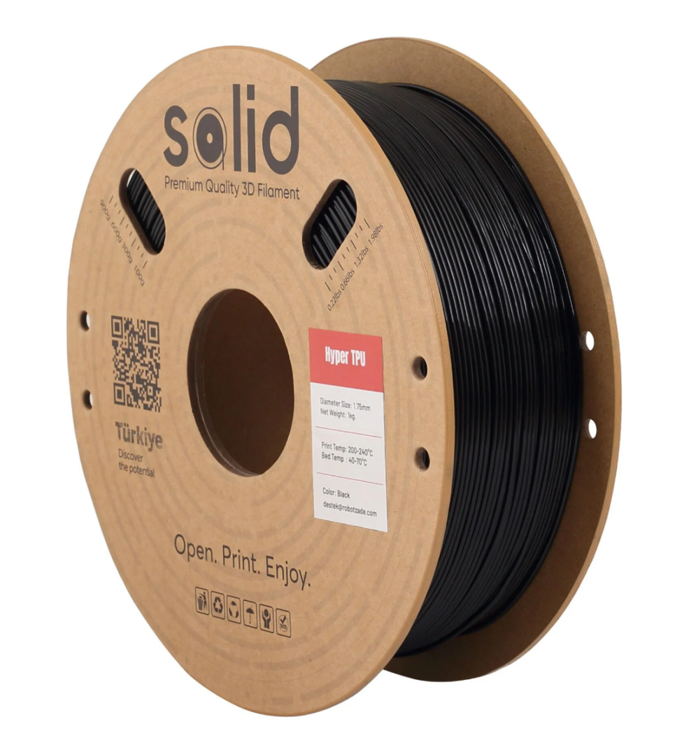 Solid TPU 95A Filament Qara - 1 kq - 1