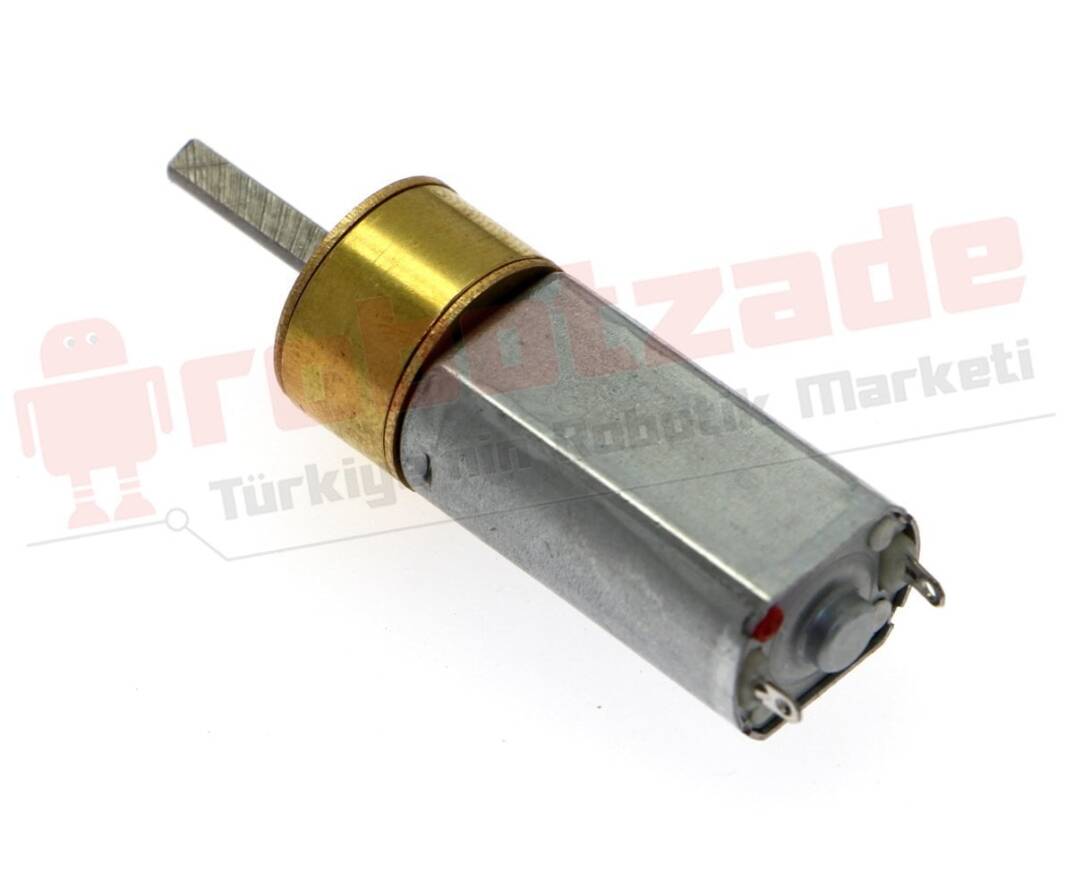 Spark 12V 3000 RPM DC Motor - Xətt İzləyən Robot Motoru - 3