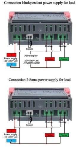 STC-1000 220V 10A LCD Ekranlı Tempratur Kontrol Modulu - 4