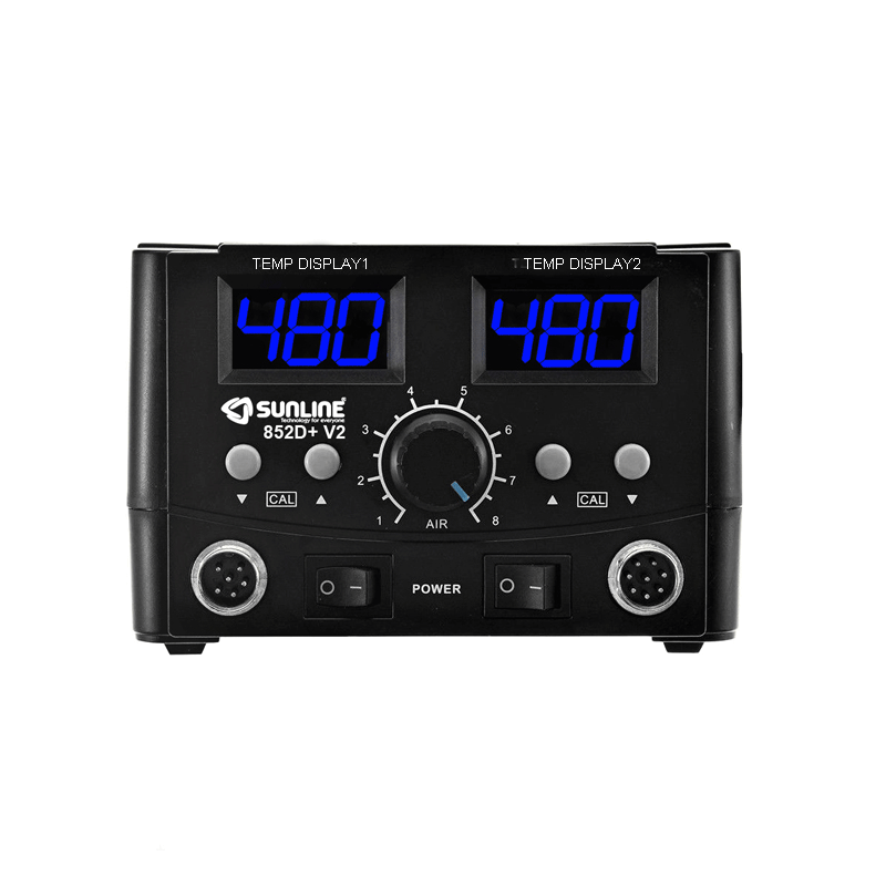 Sunline 852D+ V2 İsti Hava Üfürən Lehimləmə Stansiyası - 2