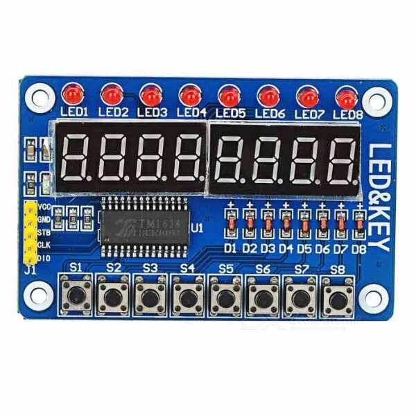 TM1638 Modul Key Display AVR Arduino 8-Bit Rəqəmsal LED Kartı - 1