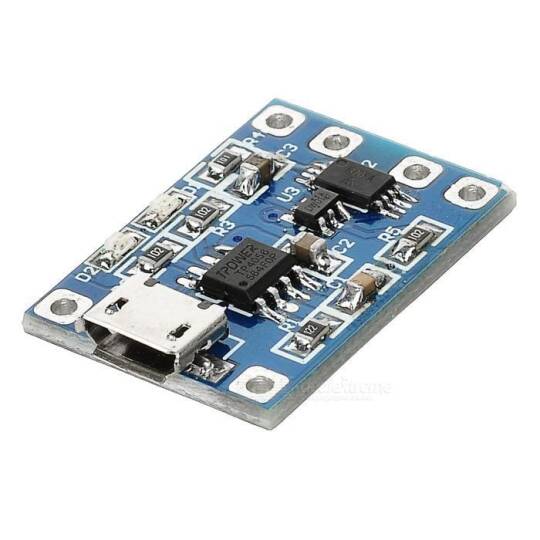 TP4056 3.7V Şarj Aləti - 5V 1A Lithium Battery Charger - 2