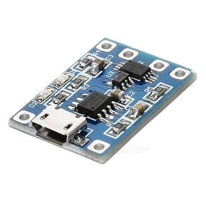 TP4056 3.7V Şarj Aləti - 5V 1A Lithium Battery Charger - 2