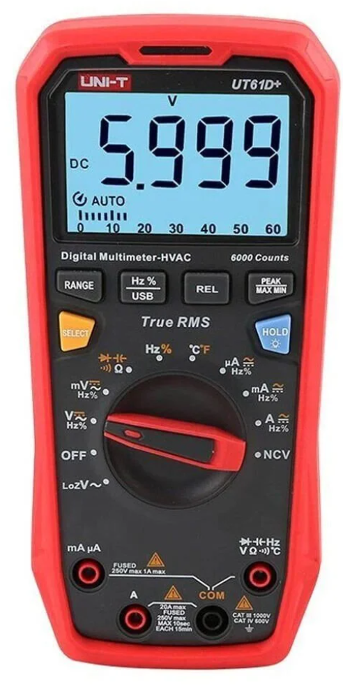 Unit UT61D+ 1000V True RMS Rəqəmsal Multimetr - 1