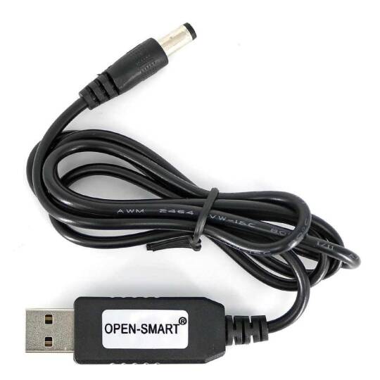 USB-Barrel Jack Gərginlik Yüksəldici Giriş 5V, Çıxış 9V - 2