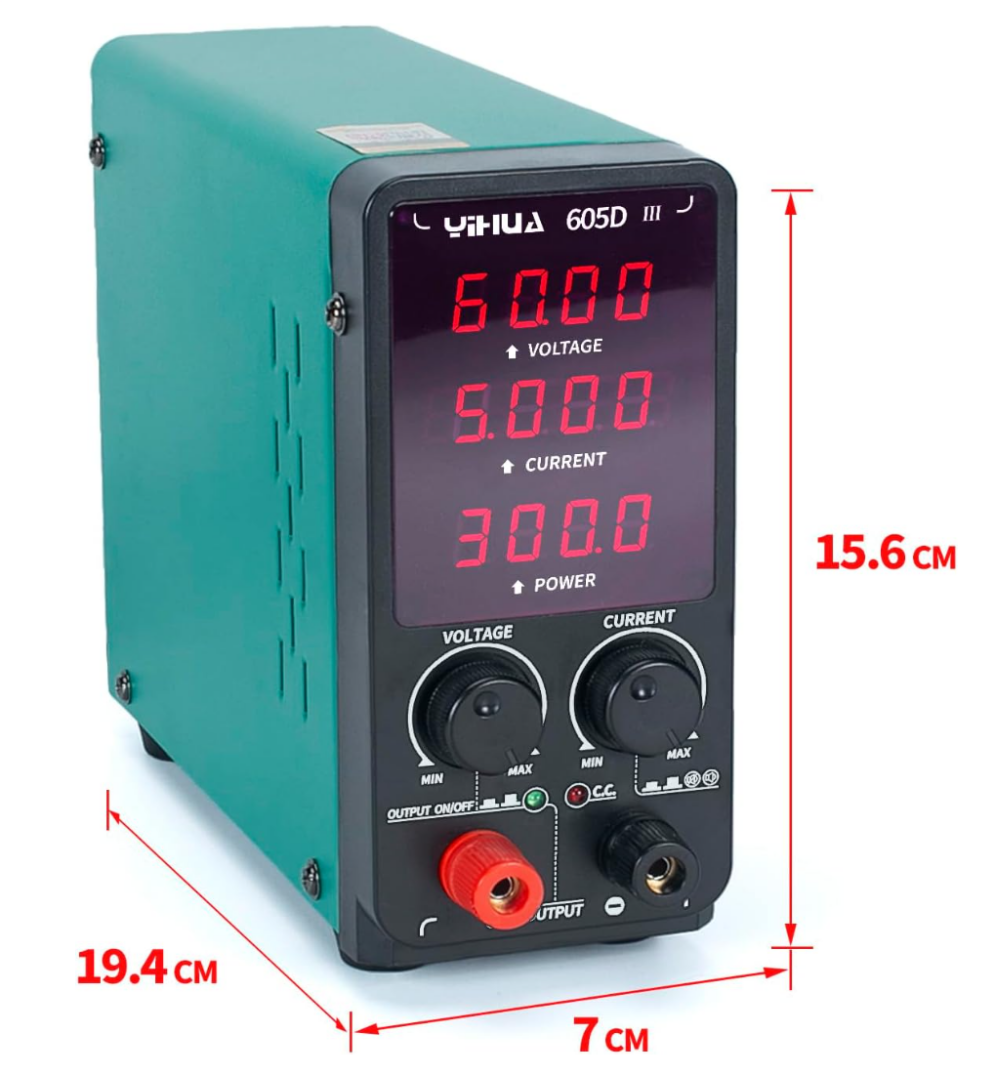 Yihua 605D-III 60V 5A Tənzimlənən DC Güc Qaynağı - 2