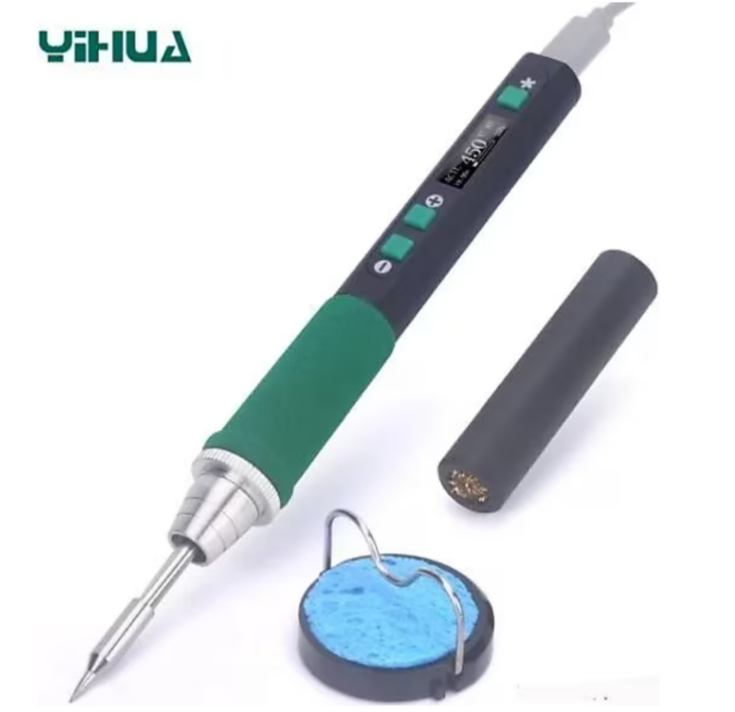 Yihua 928D-IV Rəqəmsal Ekranlı Temperatur Tənzimlənən Type-C 60W Qələm Havya - 1