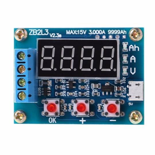 ZB2L3 Lityum Batareya 18650 Batareya Tutumu Ölçmə Batareyanın Boşalma Modulu
